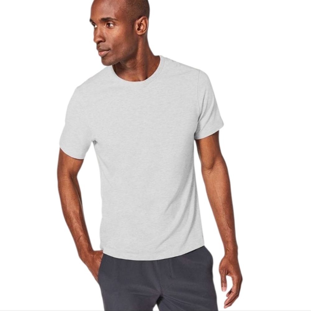 Lululemon 5 Year Basic Tee *Updated Fit Heathered Core Ultra Light Grey